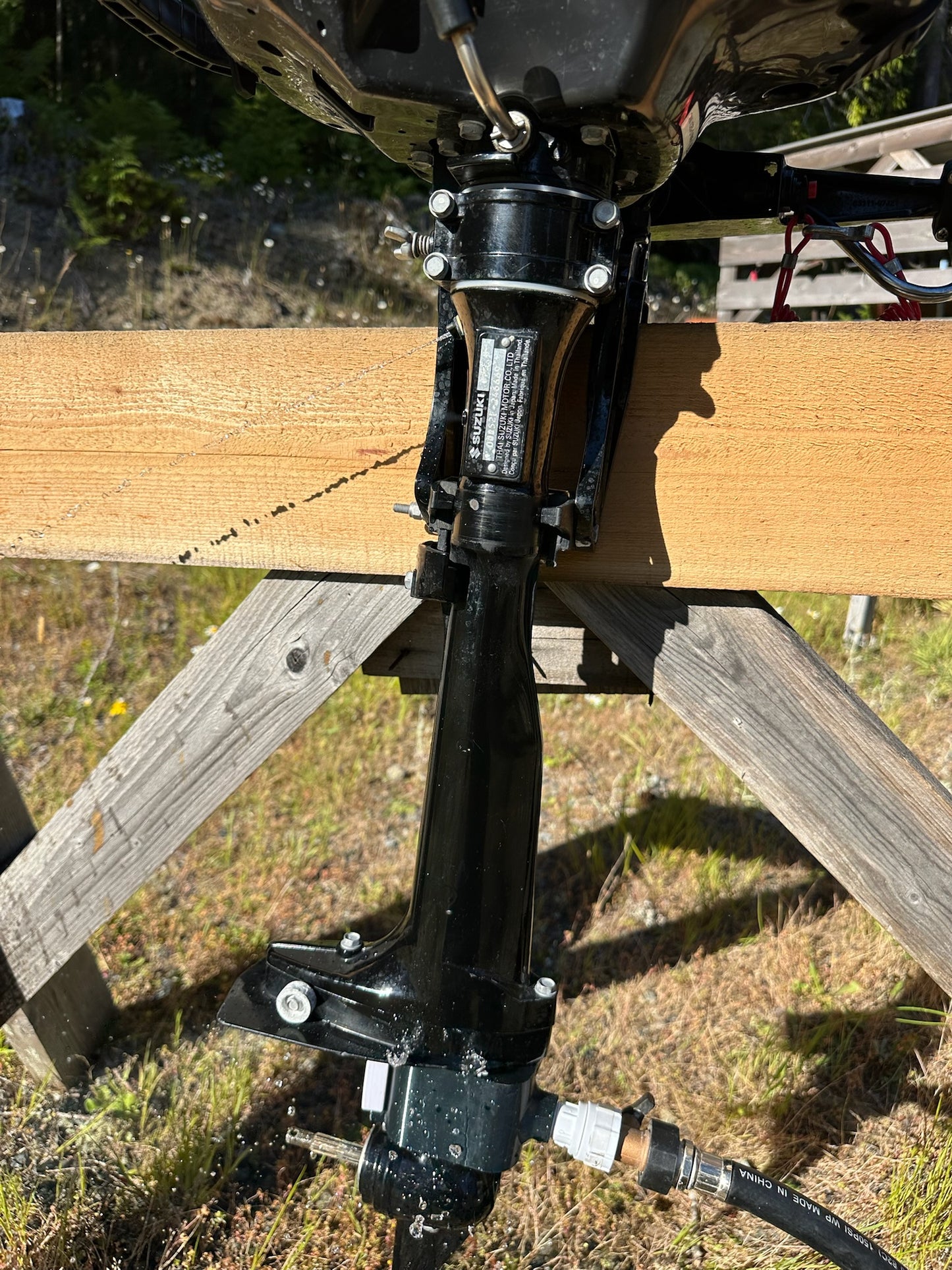 No More Buckets: Outboard motor flusher