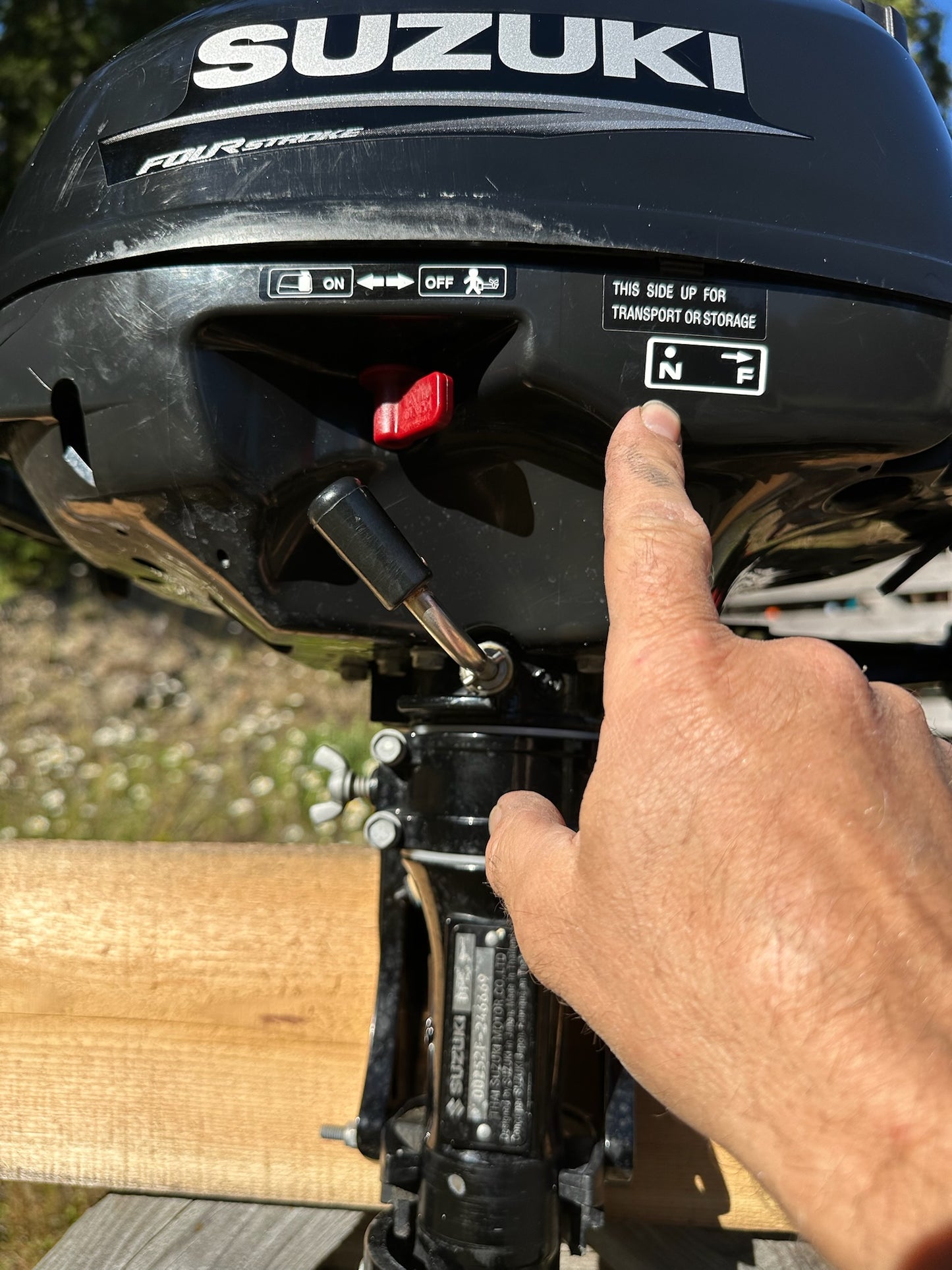 No More Buckets: Outboard motor flusher